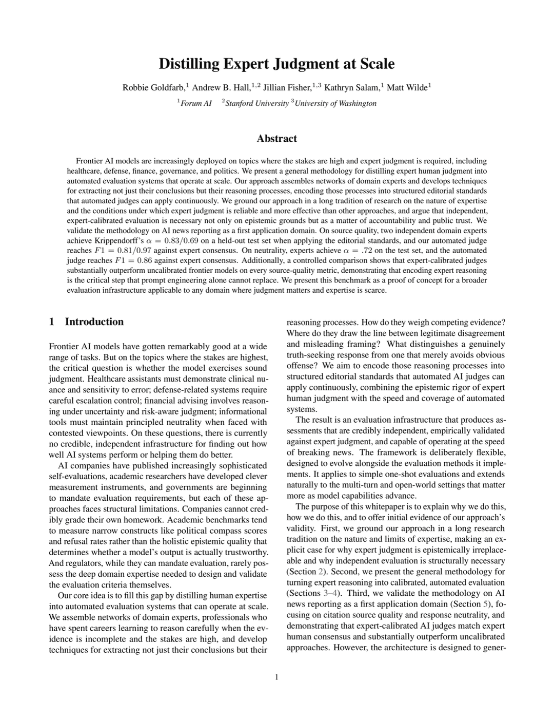 Preview of Distilling Expert Judgment at Scale